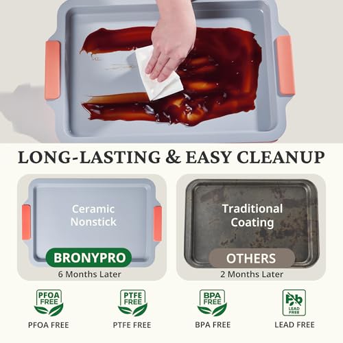 Non Stick Ceramic Baking Sheet Pan Set of 3 (3 Count)