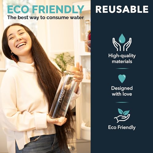 Pure Glass Reusable Water Bottle w