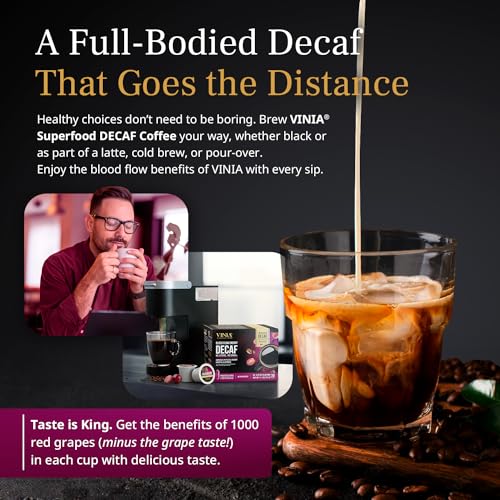 Blood Flow Decaf Medium Dark Roast Coffee Pods (60 Count)