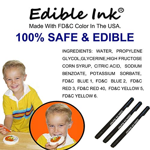 Black Food Coloring Markers (3 Count)