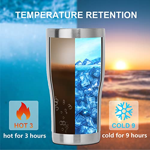 20oz Tumbler with Lid Stainless Steel Tumblers Bulk (8 Count)