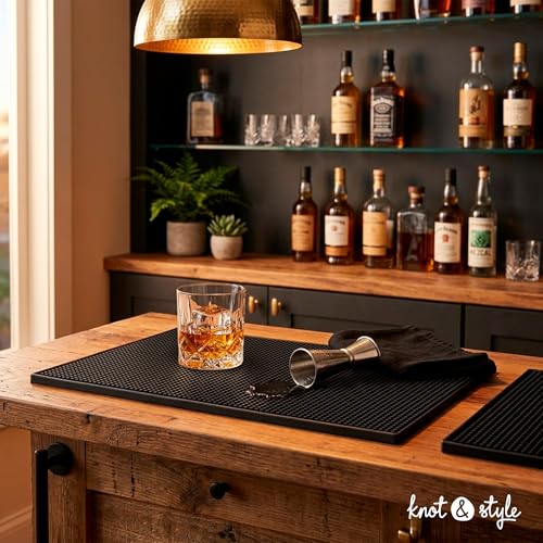 Bar Mats for Countertop Heavy Duty 2 Pack (2 Count)