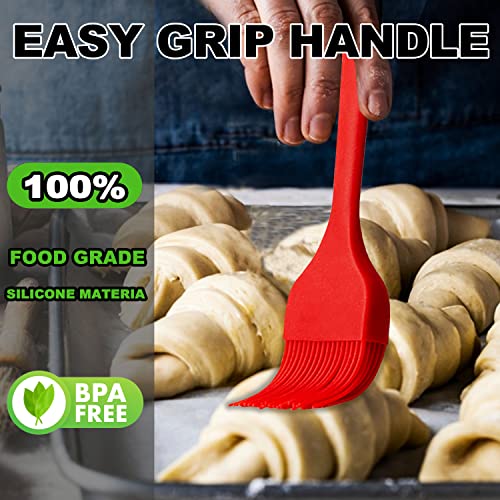 High Heat Resistant Silicone Basting Pastry Brush Set of 3
