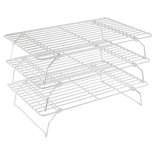 3 Tier Stackable Cooling Rack for Batch Cooling Cookie