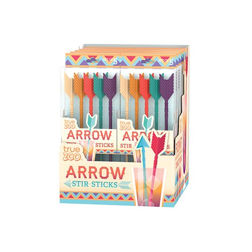 TrueZoo 4217 Arrow Stir Sticks (12 Count)
