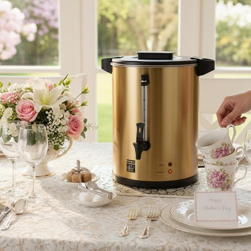 38 Cup Coffee Urn 304 Electric Hot Coffee Dispenser Percolator (38 Count)