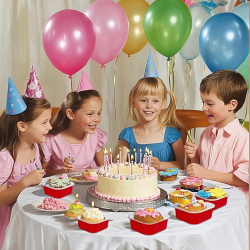 25 Pack Mini Cake Pans with Lids (25 Count)