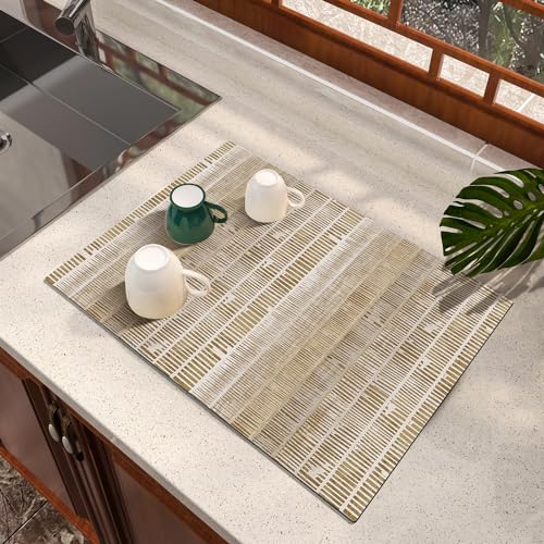 Dish Drying Mat Absorbent Diatomite Soft Coffee Mat