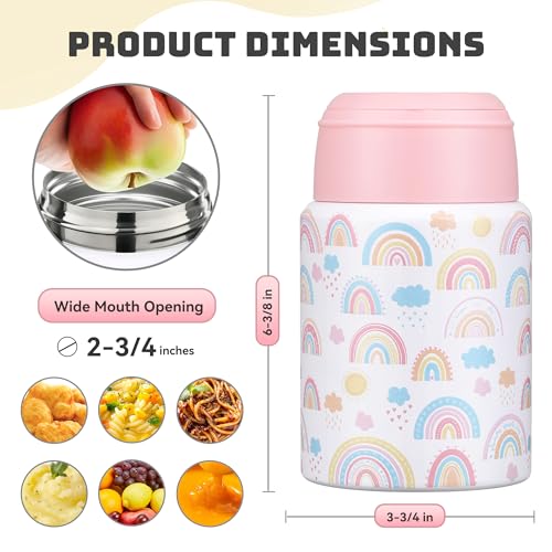 16oz Insulated Food Jar with Spoon