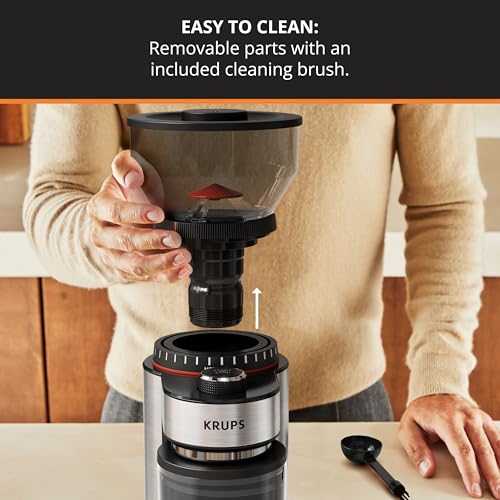 Flat Burr Coffee Grinder 18 Settings 2
