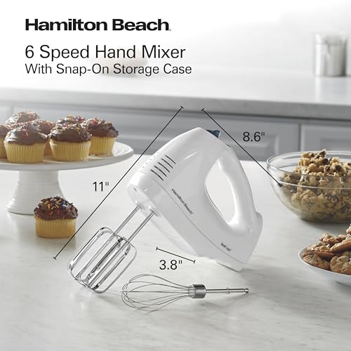 6 Speed Electric Hand Mixer With QuickBurst and Bowl Rest