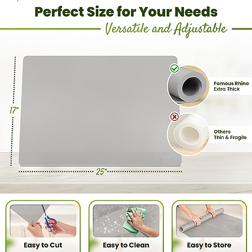 Premium Silicone Mat 25" x 17" Cooking Mat Thick Heat Resistant