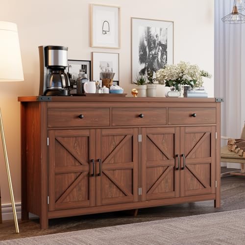 63" Sideboard Buffet Cabinet with Storage