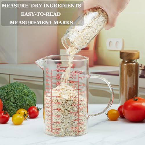 Ackers Mirror Graduated Glass Measuring Cup