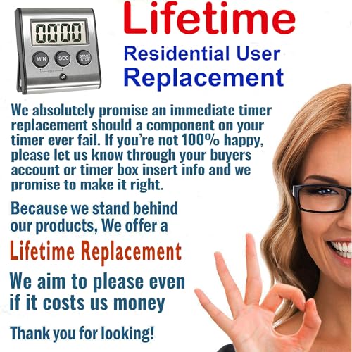 Elegant Digital Kitchen Timer Stainless Steel