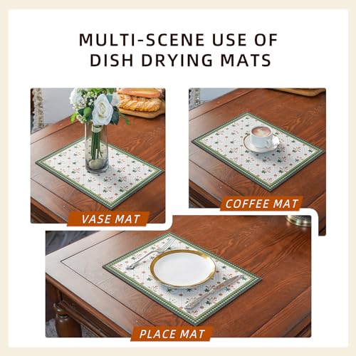 Dish Drying Mat Absorbent Diatomite Soft Coffee Mat