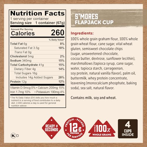 Protein Pancake On The Go Flapjack Cups Mix; Buttermilk