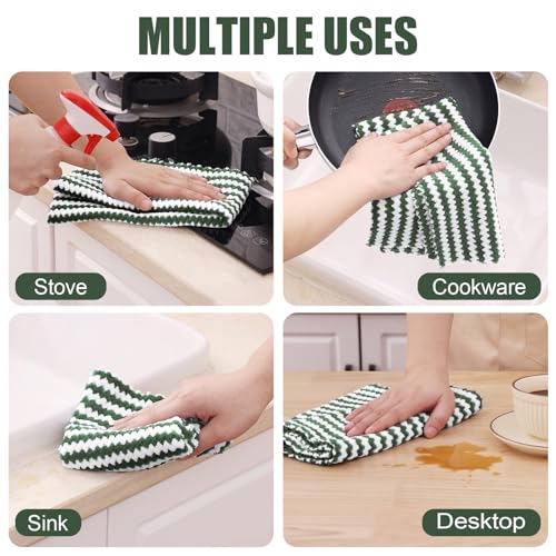 12 Pack Coral Velvet Kitchen Towels (12 Count)