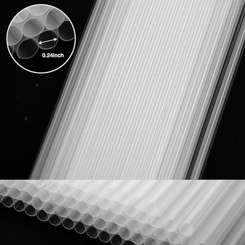 10.3" Disposable Plastic Drinking Straws (100 Count)