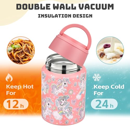 16oz Insulated Food Jar with Spoon