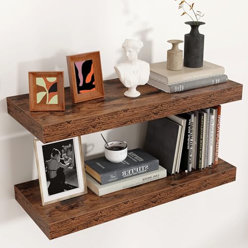 24 Inch Floating Shelves for Wall (2 Count)