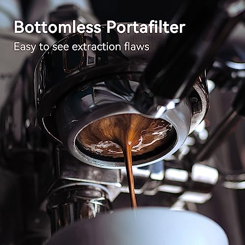 Bottomless Portafilter 58mm with Double Shot Filter Basket & Premium Walnutwood Handle