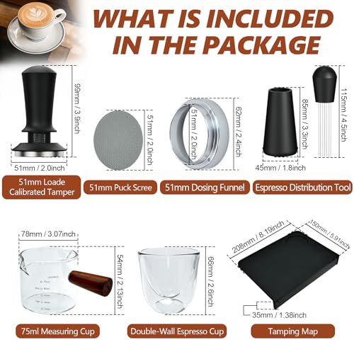 7 Pcs 51mm Espresso Accessories Kit