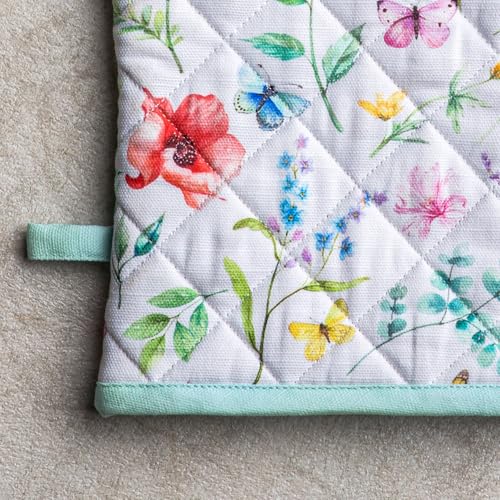 100% Cotton Oven Mitt & Pot Holder Set