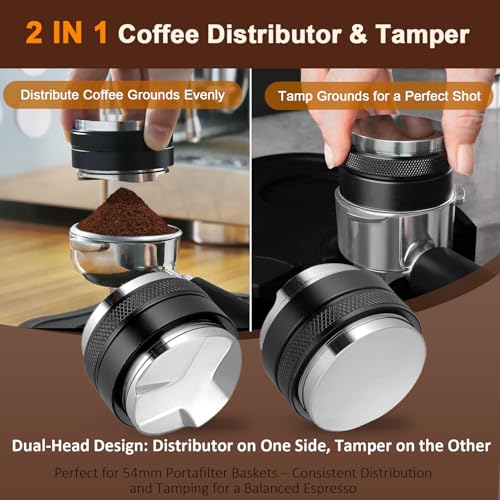 53mm Adjustable Coffee Distributor & Tamper
