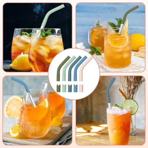 5PCS Silicone Straw Tips for 8 (5 Count)