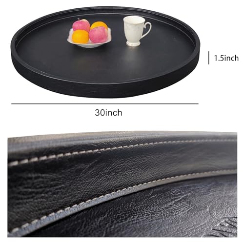 30x30 Inch Round Ottoman Tray