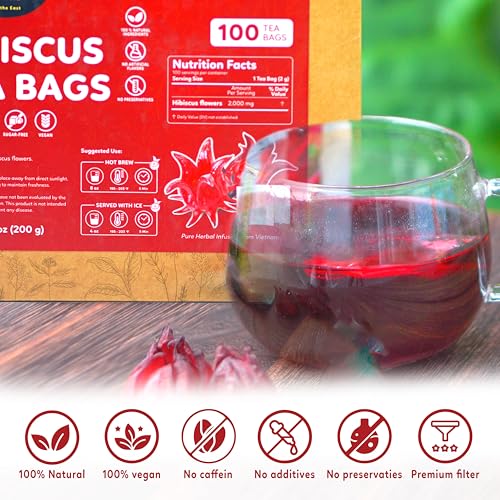 Hibiscus Tea Bags (100 Count)