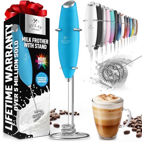 Zulay Powerful Milk Frother for Coffee with Upgraded Titanium Motor