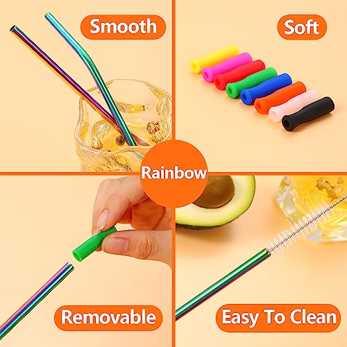 16 Pcs Short Metal Straw (16 Count)