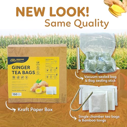 150 Ginger Tea Bags (150 Count)