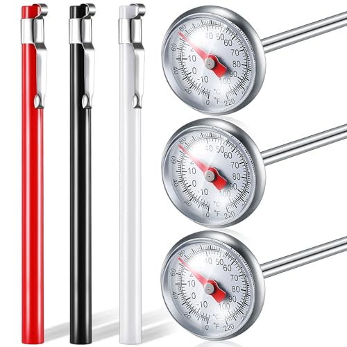 6 Pcs Stainless Steel Kitchen Dial Thermometer 5" (3 Count)
