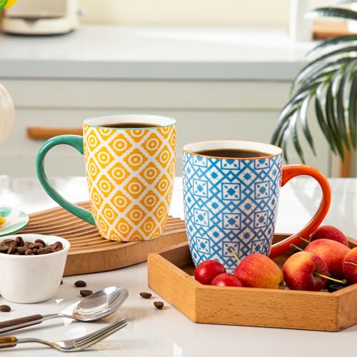 16 Oz Ceramic Coffee Mugs Set of 6 (6 Count)