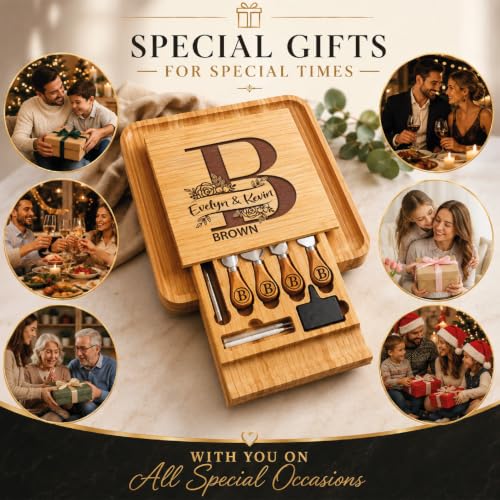 Personalized Charcuterie Board Gifts Set