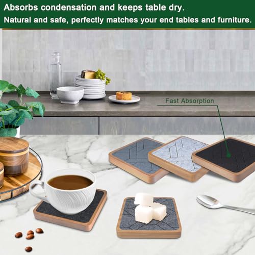 5 Pack Coasters for Drinks Absorbent