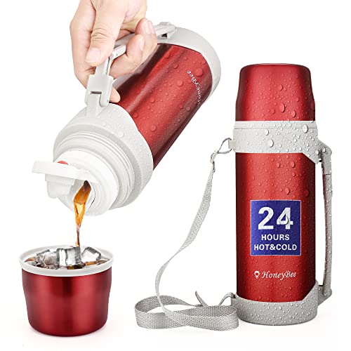Coffee Thermo Keeps Liquid Hot or Cold for Up to 24 Hours Thermo 41 Ounce Thermos for Hot Drinks 18