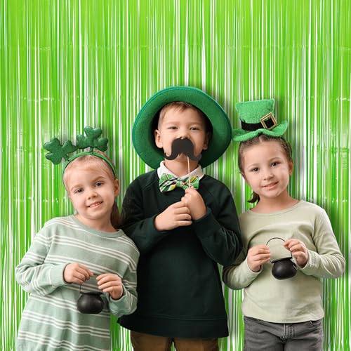 Pastel Green Streamers Party Backdrop Decorations 2 Pack (2 Count)
