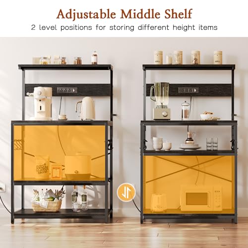 Bakers Rack with Power Outlets