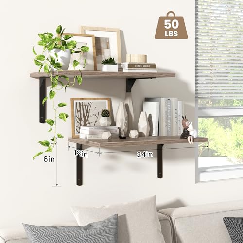 Floating Shelves for Wall (2 Count)