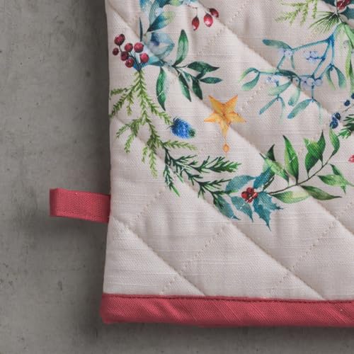 100% Cotton Oven Mitt & Pot Holder Set