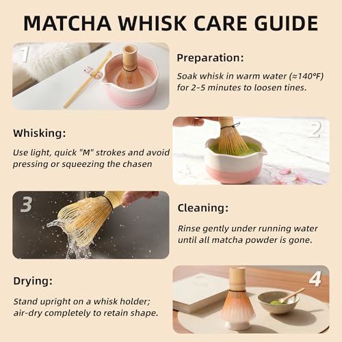 2 Pack Handcrafted Matcha Whisk (2 Count)