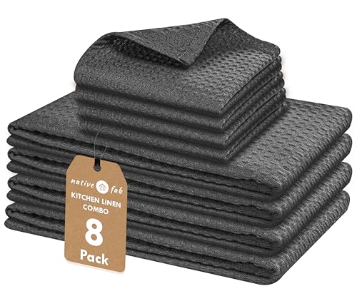 Cotton Dish Towel & Dishcloth Set (8 Count)