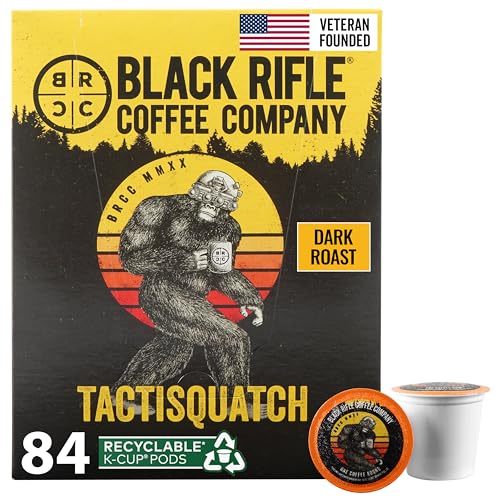 Black Rifle Coffee Dark Roast K Cup Coffee Tactisquatch 84 Count