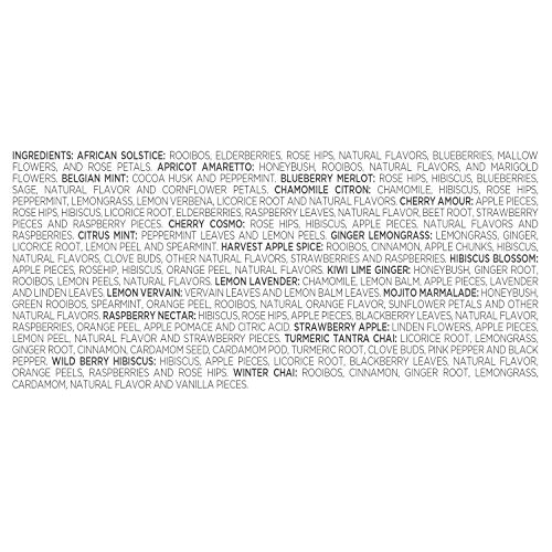 Tea Sampler 40 Pyramid Infuser Bags (40 Count)