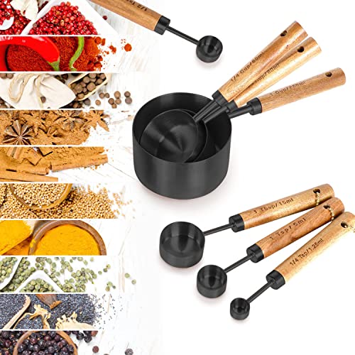 8 Piece Stainless Steel Measuring Cups and Spoons