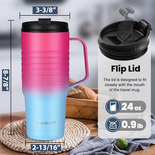24 oz Travel Mug with Handle